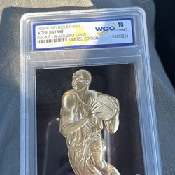 Psa 10 Limited Edition Black And Gold Kobe Card 