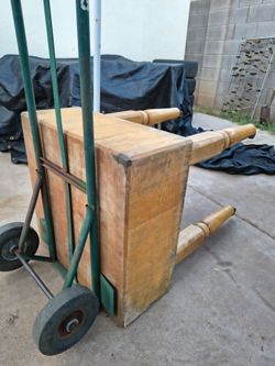 VINTAGE BUTCHER BLOCK TABLE