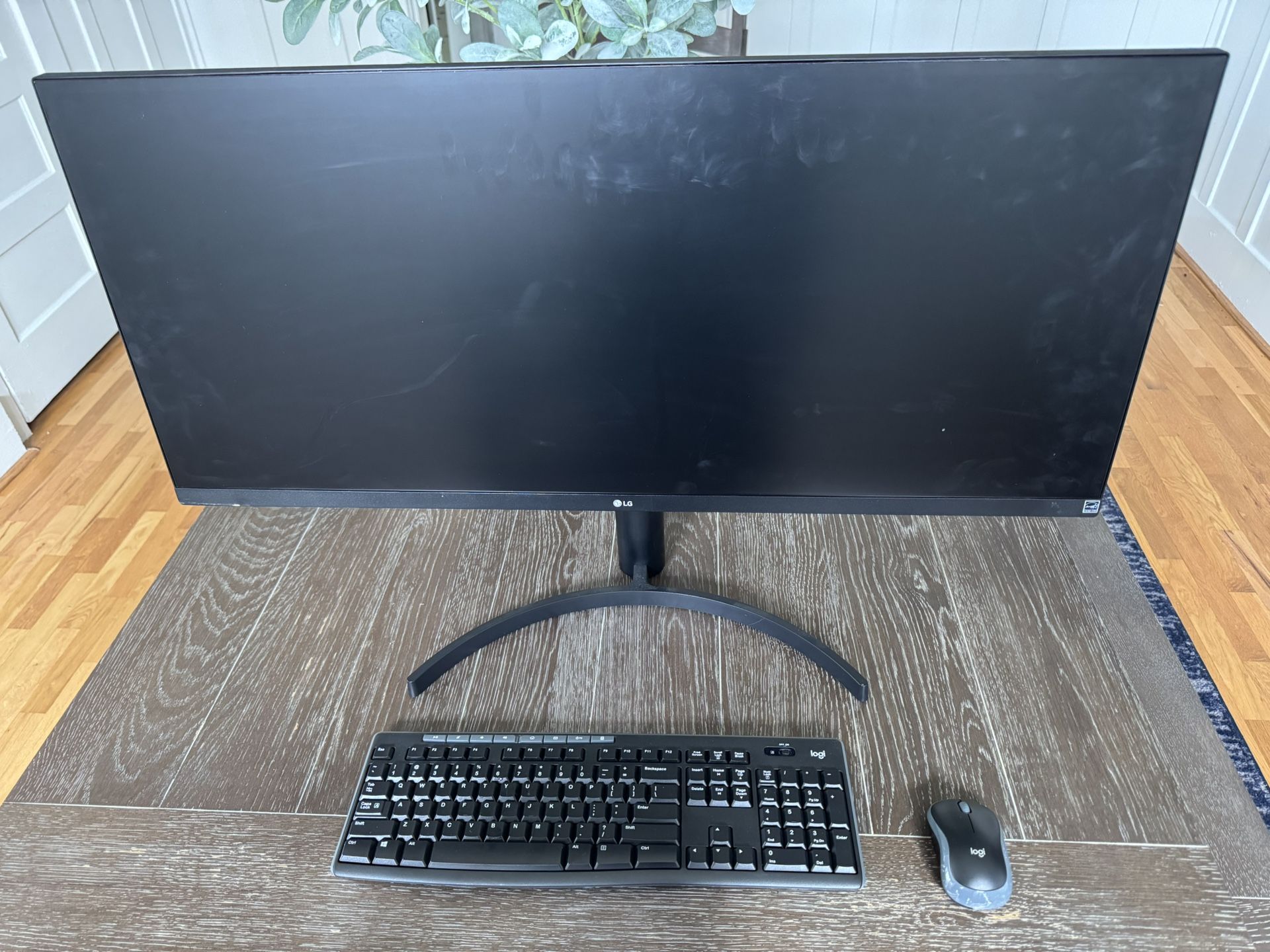 Computer Monitor w/ Cordless Keyboard and Mouse