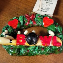 Vintage Bowling Christmas Ornament 