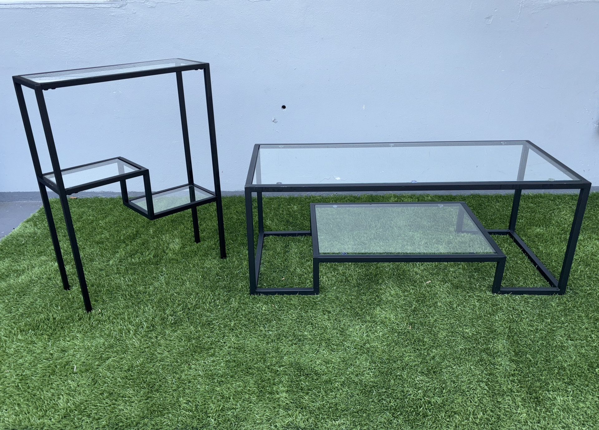 Glass Coffee & Console Tables β Big Sale! Great Condition