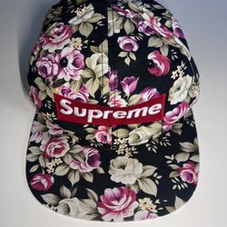Supreme Painted Floral Camp Cap