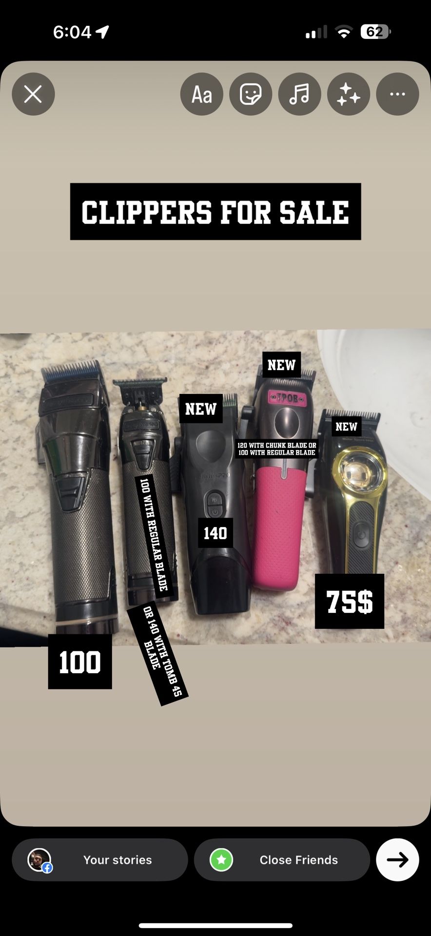 Clippers For Sale