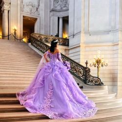 Quinceanera Dress (purple) (size 4)