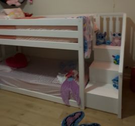 Bunk bed with steps and Slide