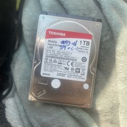 Toshiba 1tb Laptop Hard drive 