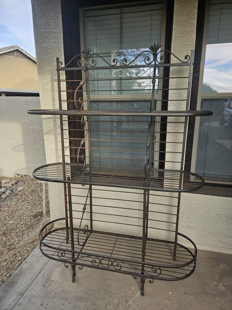 100-year-old French Made Baker's Rack