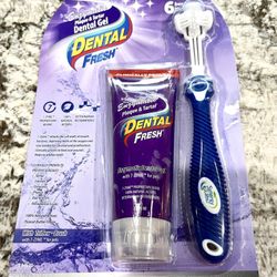 Dental Fresh Gel Dog Tooth Brushing Kit
