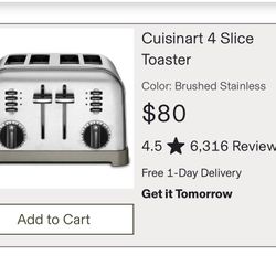 Cruisinart 4slice Toaster