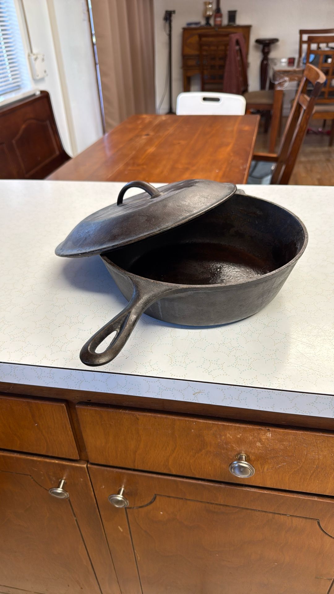 Seasoned Cast-Iron Pot In Great Shape