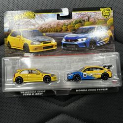 Hot Wheels Honda Civic 2 Pack 