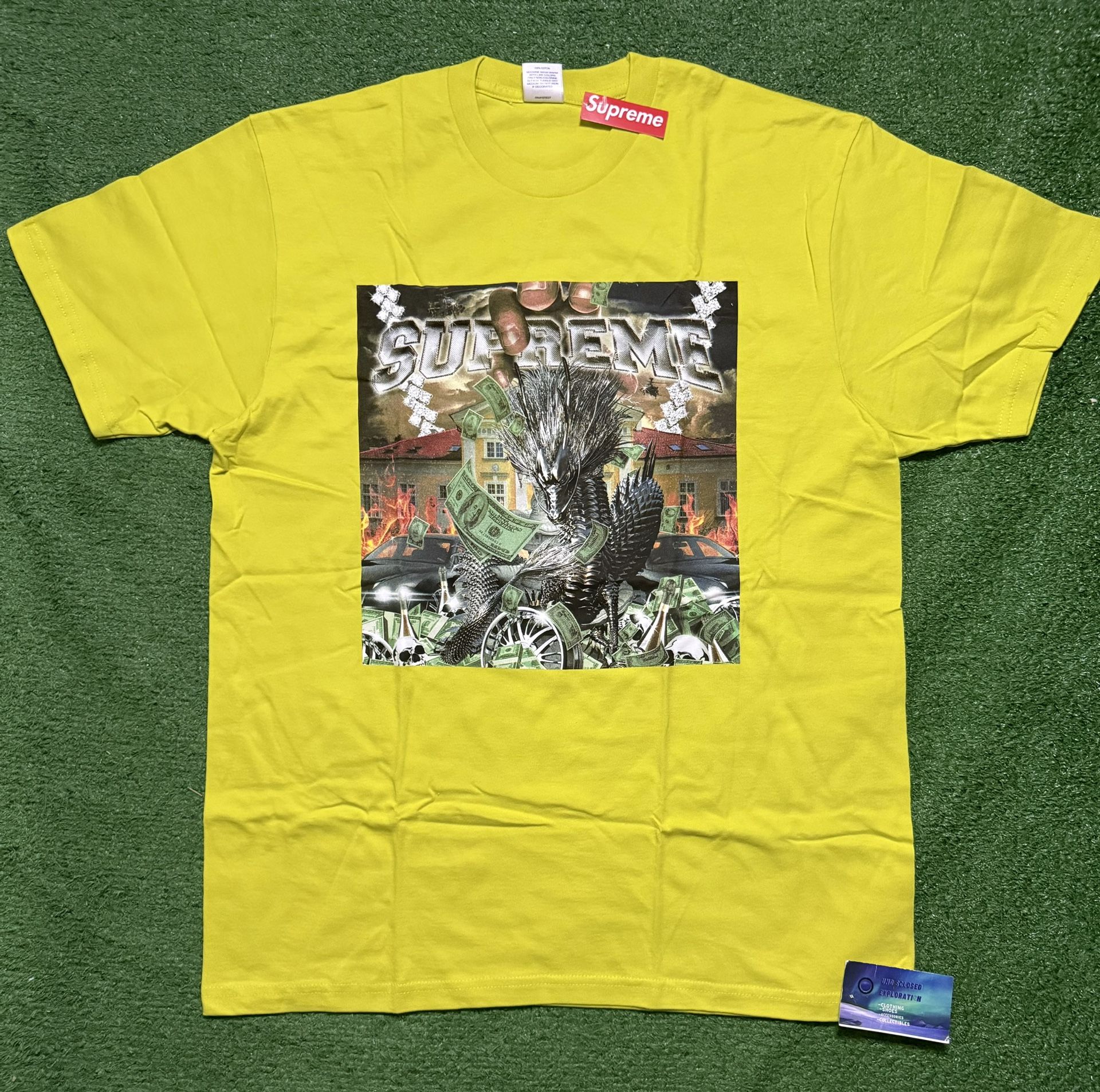 Supreme Dragon Tee Sulfur Large
