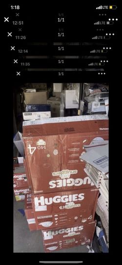 Huggies little snugglers size 4,140 count