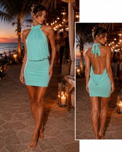 Teal dress