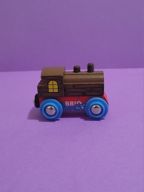 Brio 33841 Brown, Red and Blue Wooden Train Carriage.