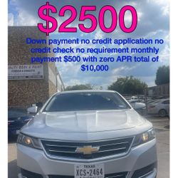 2018 Chevrolet Impala No Credit Check No Requirements