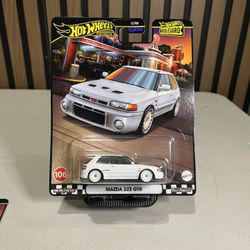 Hot Wheels Premium Boulevard Mazda 323 GTR #106 White