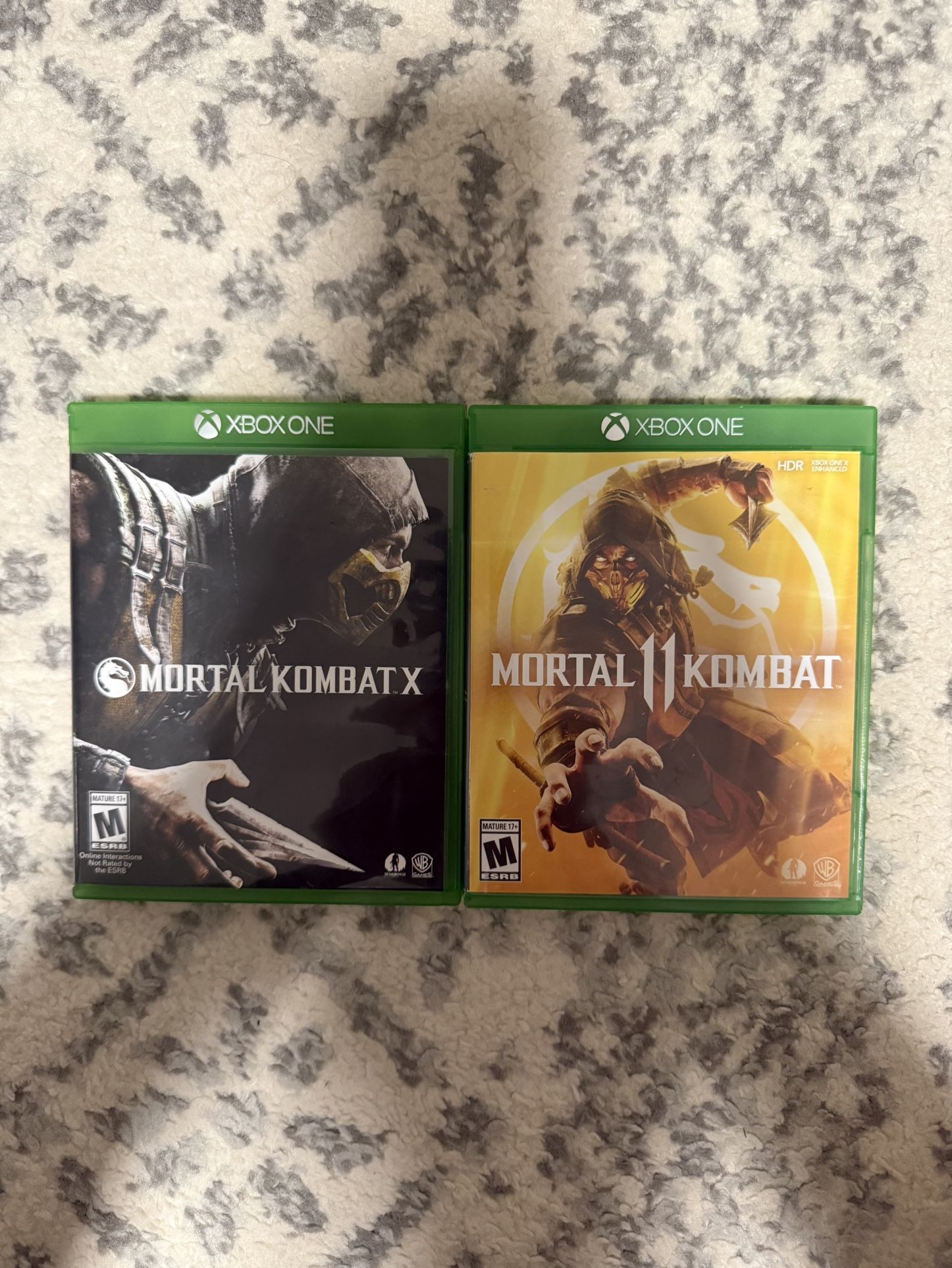 Mortal Kombat X & Mortal Kombat 11 (Xbox One) Bundle - Complete in Case, Tested & Working!