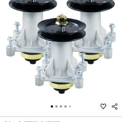 GELASKA 3 Pack 01 Spindle Assembly Kit with 173435 Pulley Replaces 187292, 192870, 187281, 01, 92, 57, 01,