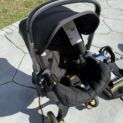 Doona Car Seat & Stroller, Nitro Black - All-in-One Travel System Nitro Black