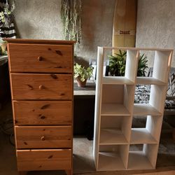 Dresser and Storage Shelf 