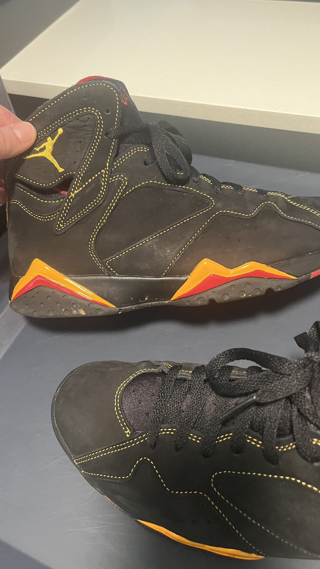 Black/Red/OrangeAir Jordan’s