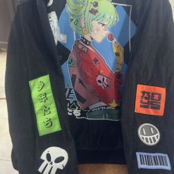 “The Boys” Mercedes Bazan Bomber Jacket, Adult Anime Sucker Punch Print