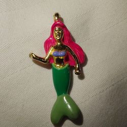 Gold Ariel Disney On Ice Pendant