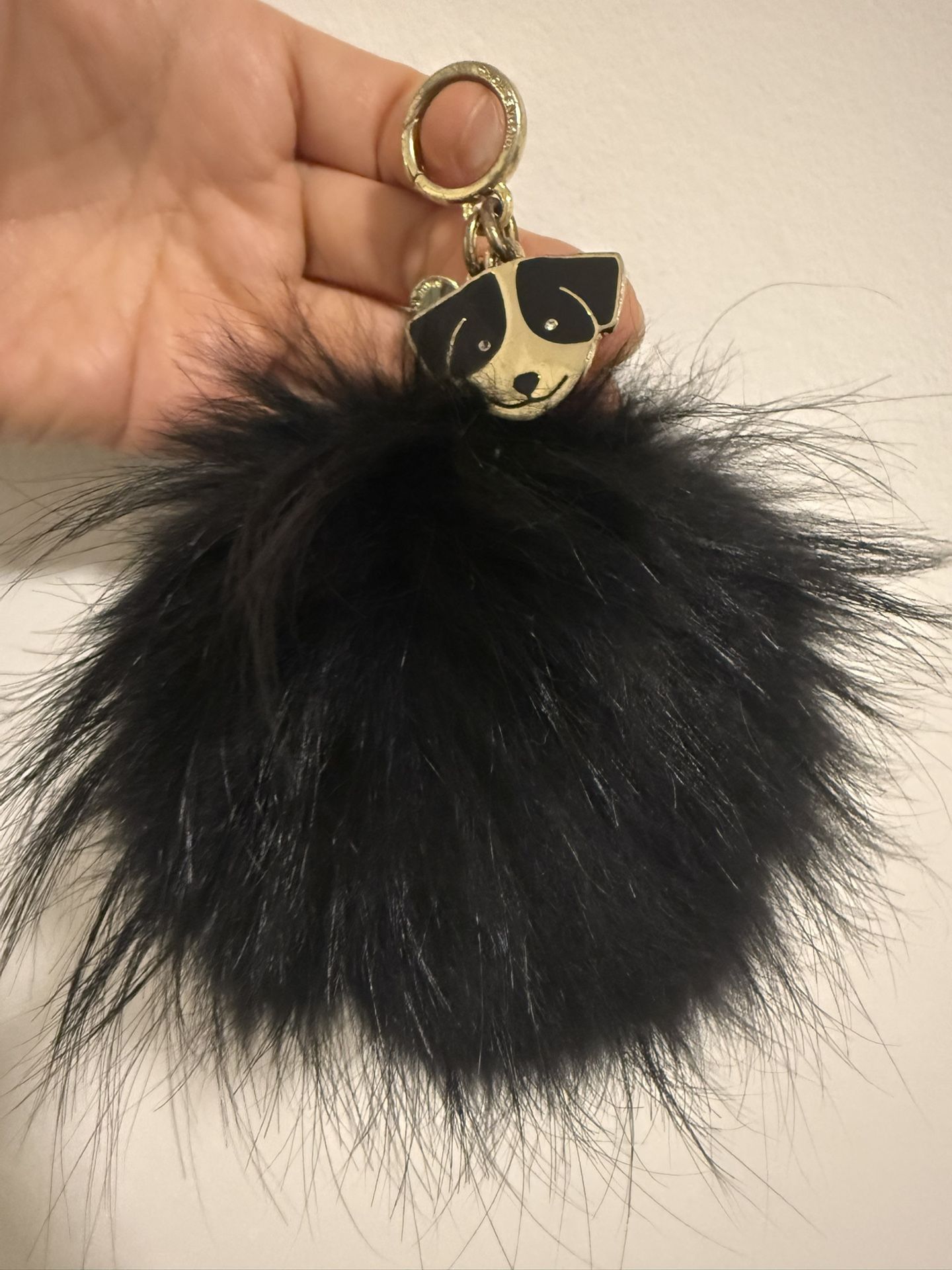 Michael Kors Large Fur Pom Pom Bag Charm/key Chain