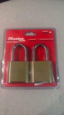 Two MasterLocks Resettable Combination