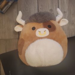 12" Squishmallow SHEP the BULL with Nose Ring