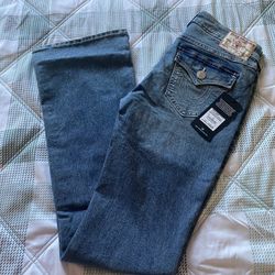 Women True Religion Flare Jeans Size 27 