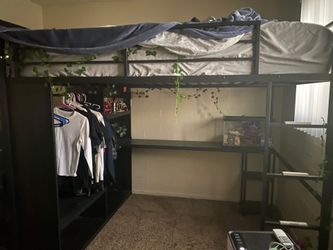 Queen size loft bed FRAME (NO MATTRESS NOT INCLUDED)
