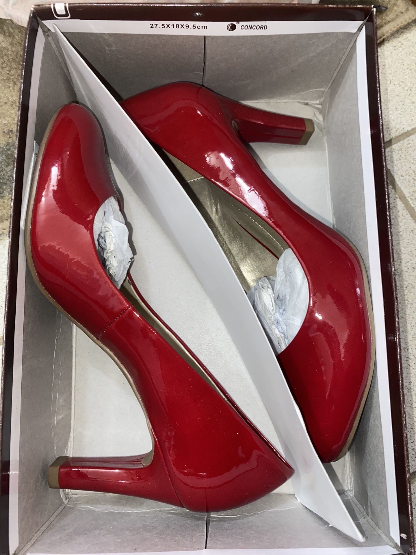 Red (Glossy) HIGH HEELS