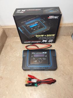 Hitec X2 Ultima Multi Charger 200W+200W Dual Balance Charger/Discharger Open Box