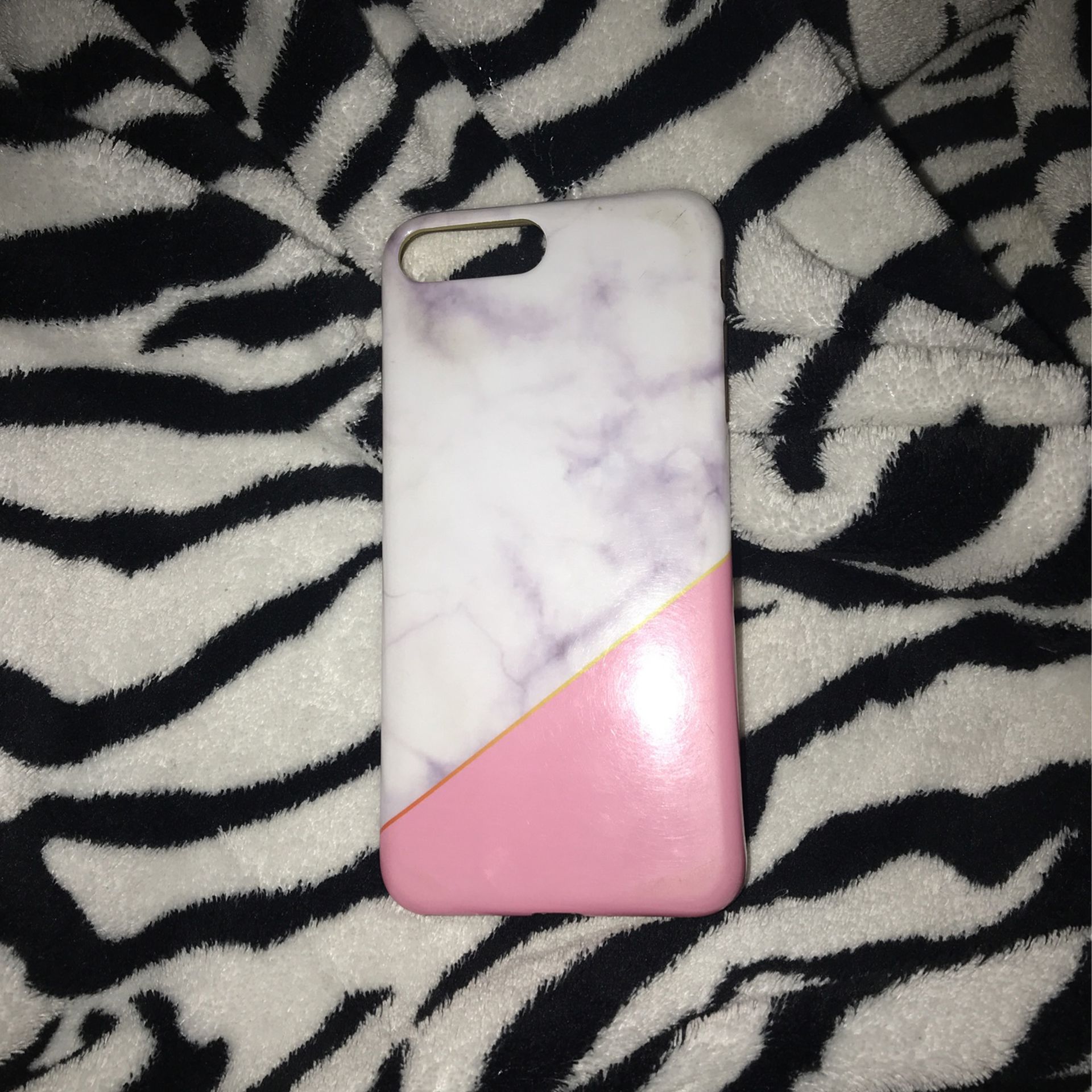 White And Pink iPhone 7 Plus Case