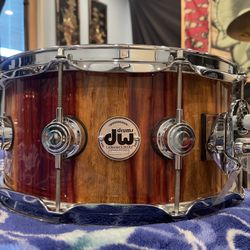 Dw Private Reserve 6x14 Exotic Paduk Snare 