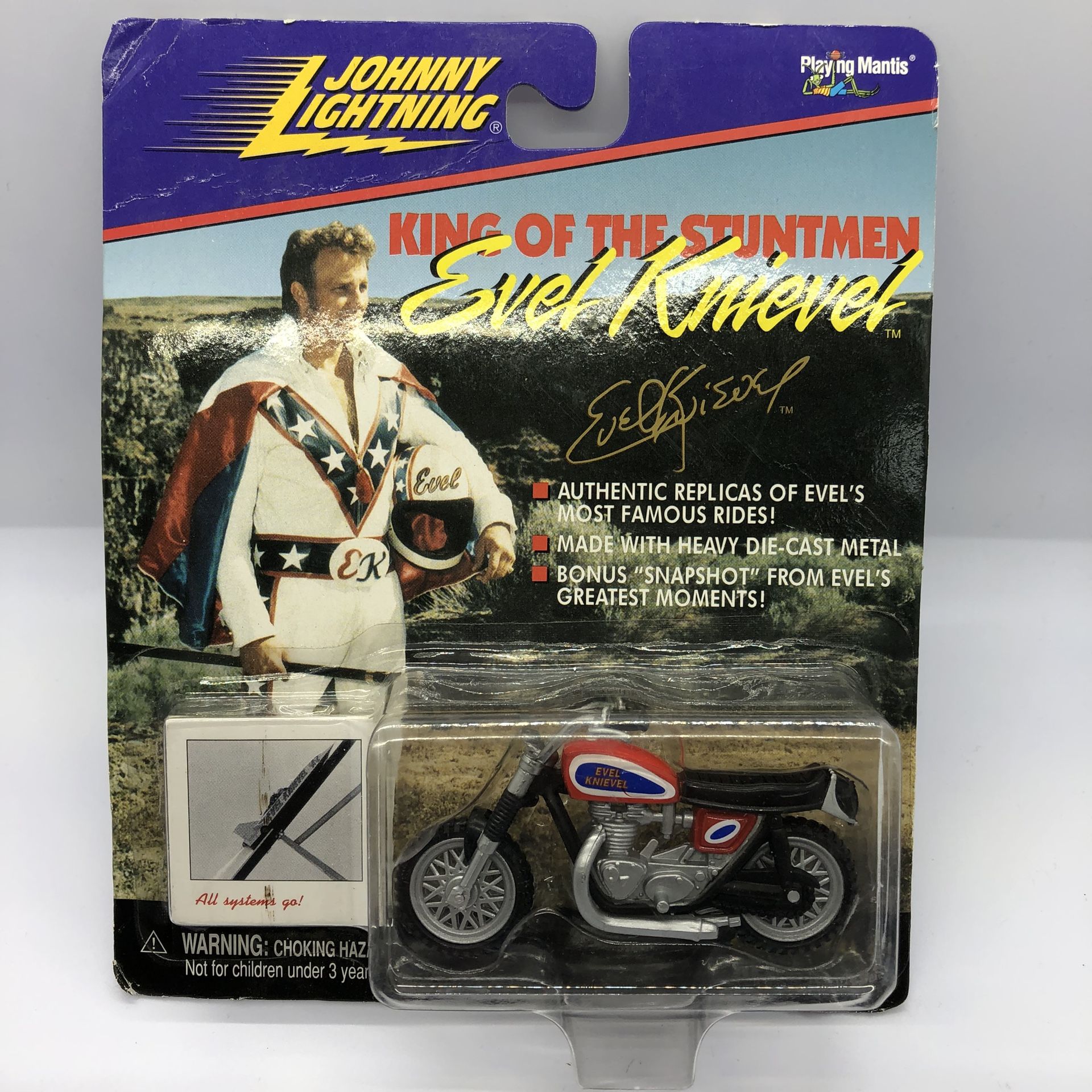 Johnny Lightning Evel Knievel Motorcicle