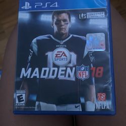 Madden 18 Playstation 4 Game