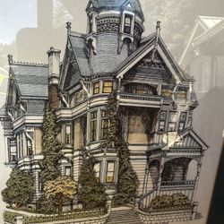 Signed Debbie Patrick "Haas-Lilienthal House" Lithograph