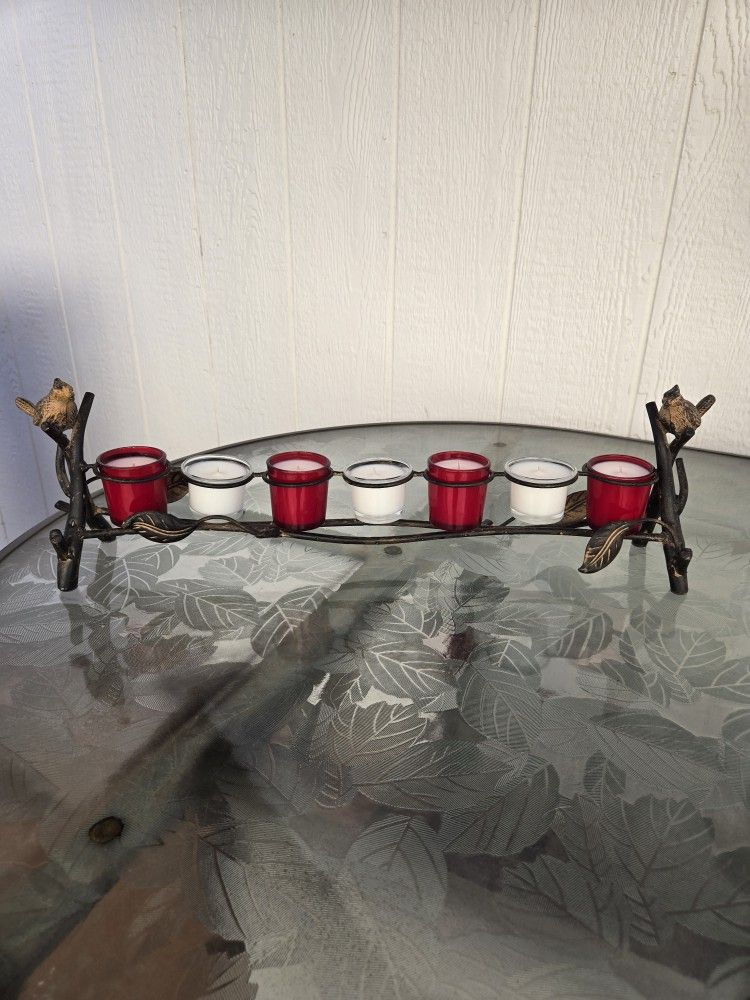 Rod Iron 7 Tea Light Holder