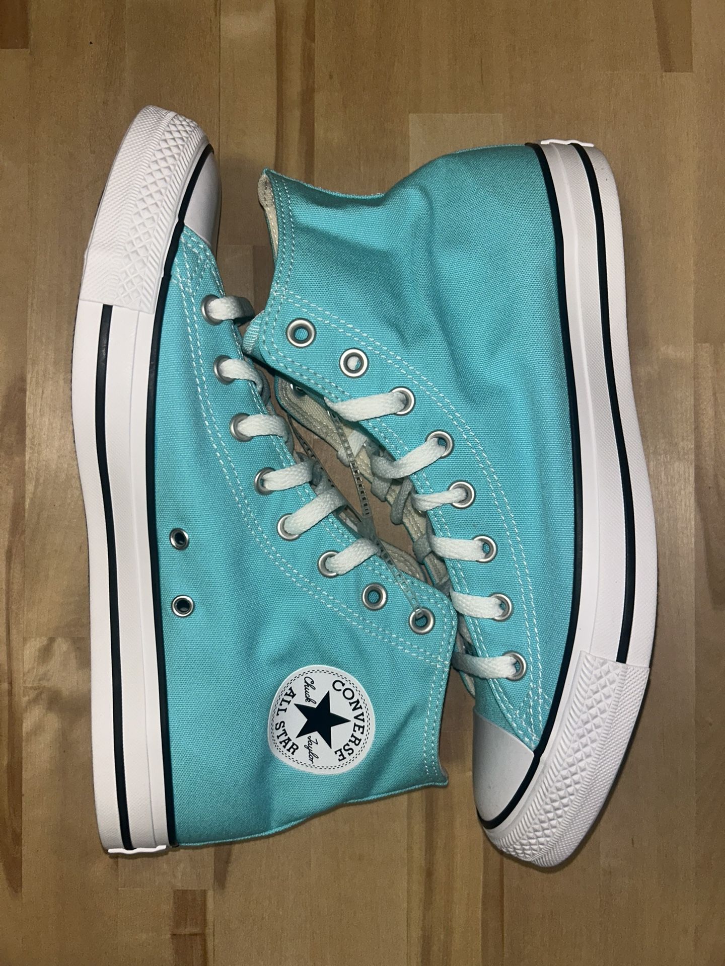 Converse Chuck Taylor All Star High Double Cyan Size 10 NEW