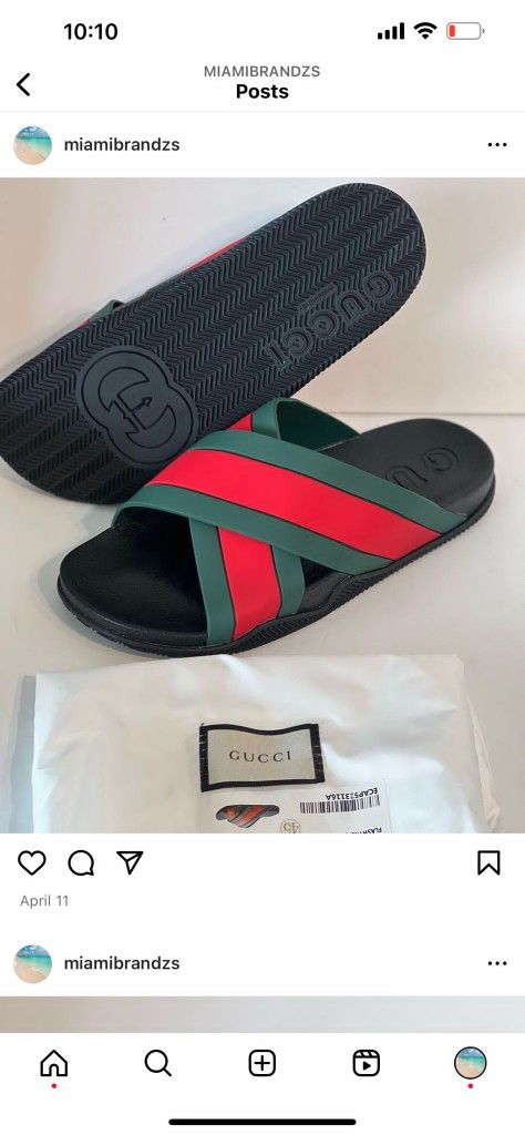 Gucci Men Slides 