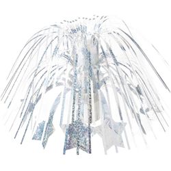 AMERICAN CELEBRATIONS SILVER BALLOON WGT CENTERPIECE, 6"