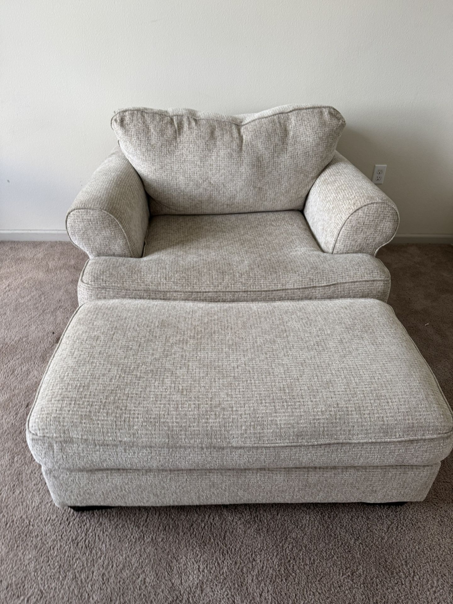 Ashley Furniture Loveseat, Oversized Chair and Ottoman