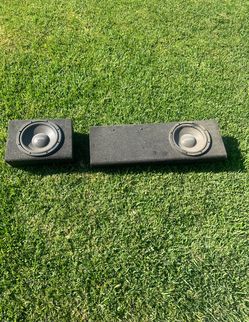 2 - Wooden Subwoofer Sealed MDF Carpeted Box for 10” Inch Subwoofers