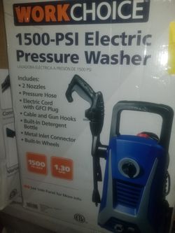 Workchoice 1500 psi pressure washer