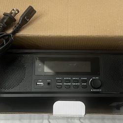 WISCENT Home Stereo System, Premium 20W RMS Sound System, Compact CD Player with Bluetooth, Dual Alarm Clock, USB, FM Radio, AUX, Snooze & Sleep Timer