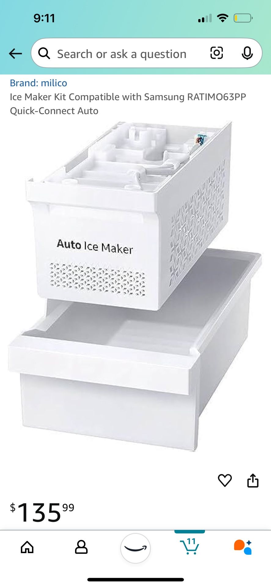 Samsung Ice Machine