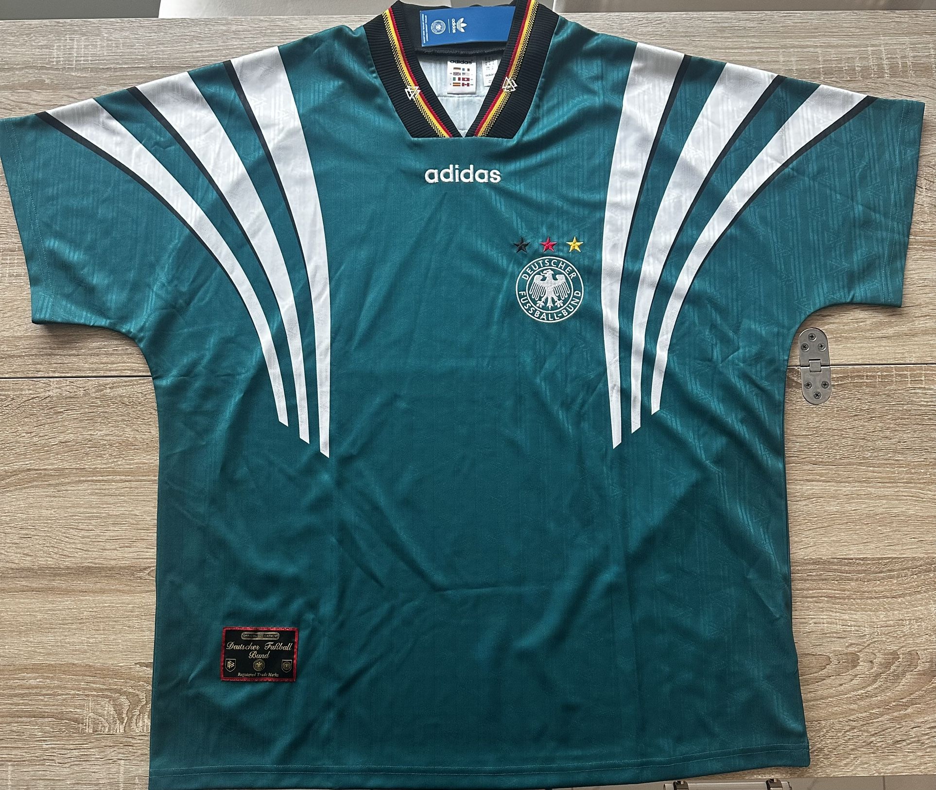 1996 Germany Adidas Originals Reissue Away Shirt